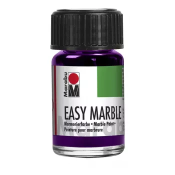 Vopsea de marmorare Marabu Easy Marble, 15 ml, Amethyst 081, uscare rapidă, pentru marmorare prin imersie 13050039081