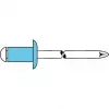 Nituire oarbă GESIPA oțel inoxidabil A2 3x6 mm cap bombat interval de prindere 1-3 mm (6330134)