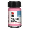 Marabu Porcelain & Glass Paint, Glossy Pink, 15 ml, No Baking Required 11150039133