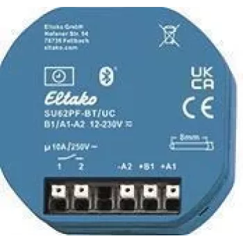 Întrerupător orar cu 1 canal Eltako cu contact liber de potențial SU62PF-BT/UC, Bluetooth, 16A 30062006
