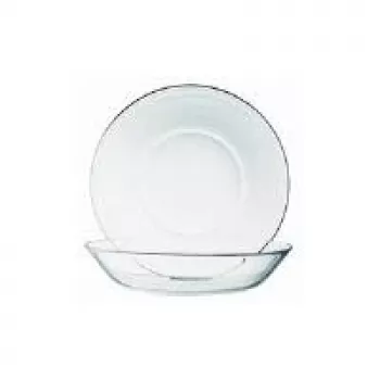 Farfurie de desert din sticlă călită Esmeyer Cosmos 140 mm, set de 12 (410-007)