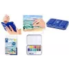 STAEDTLER 888M M12-C Metallic Watercolour Paint Set, 12 Colours in Metal Case with Mixing Palette and Finger Grip Ring
