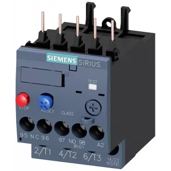 Releu termic de suprasarcină SIEMENS SIRIUS 3RU21 1,8-2,5 A S00 borne cu șurub 3RU21161CB0