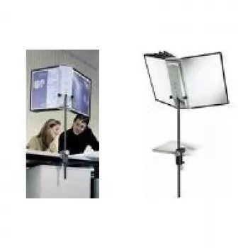 Sistem de panouri de prezentare DURABLE SHERPA® cu clemă de birou 10 - A4, 10 panouri, 5 culori, rotație 360° 581800