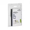 Suport pentru ecuson DURABLE 90x54 mm cu clemă combinată, transparent, 5 bucăți (861019)