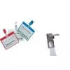 Suport pentru ecuson DURABLE 60 x 90 mm cu clemă, transparent, pachet de 25 810606