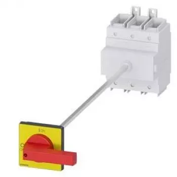 Întrerupător principal și de URGENȚĂ Siemens 3LD2418-0TK13, 3 poli, 250 A, roșu/galben