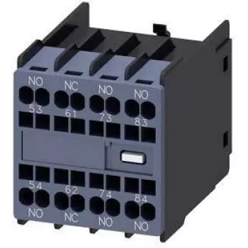 Bloc de contacte auxiliare Siemens 3RH2911-2GA31, 1 NO + 1 NC, borne cu șurub, montaj frontal