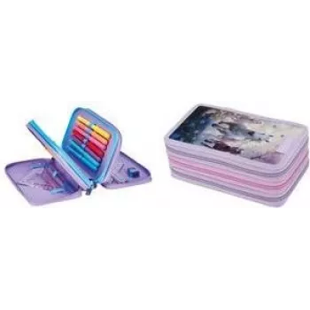 Penar Herlitz TriCase Whisper Mane cu 31 piese, poliester, 3 compartimente, 3 fermoare 400205915