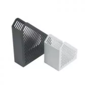 Organizator de birou HELIT H6361082 cu structură grilaj DIN A5, polistiren, gri deschis