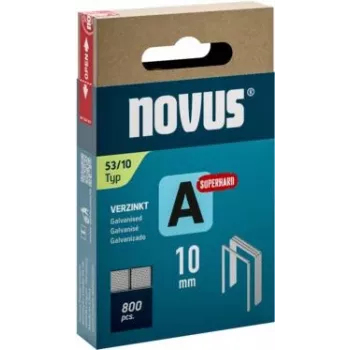 Capse din sârmă fină Novus tip 53 A 10 mm oțel galvanizat super dur 800 bucăți 042-0778
