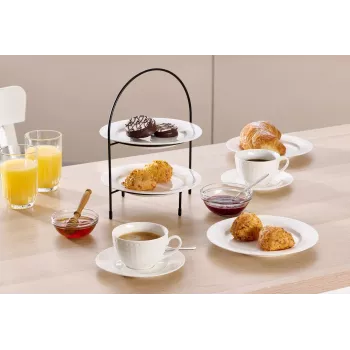 Etagere pentru prăjituri Ritzenhoff & Breker TJÄNA cu 2 niveluri, metal negru, 220x170x280 mm 221367