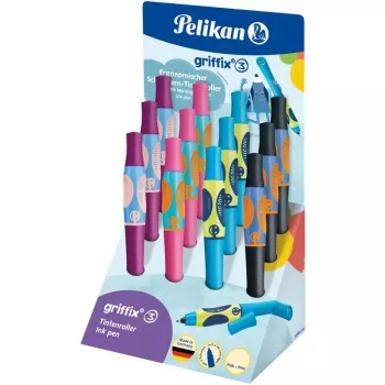 Roller Pelikan griffix, display de tejghea, zonă de prindere ergonomică, pentru dreptaci, albastru regal (605366)