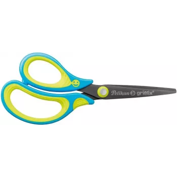 Pelikan 810265 foarfecă de birou și lucru manual tăiere dreaptă albastru-galben