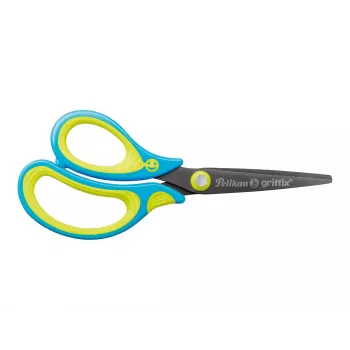 Pelikan 810265 foarfecă de birou și lucru manual tăiere dreaptă albastru-galben