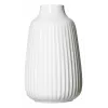Set de 2 vaze decorative pentru flori Ritzenhoff & Breker SANREMO, gresie albă, 240 mm, structură canelată, 746655