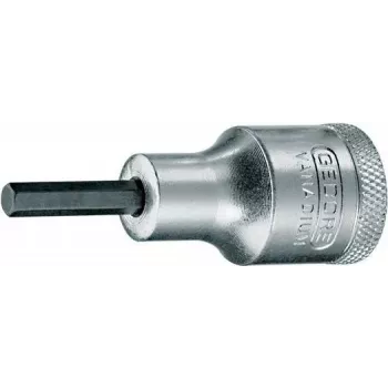 GEDORE IN 19 7/32 AF cheie tubulară cu bit imbus, antrenare 1/2 inch, lungime 55 mm, cromat mat 6154980