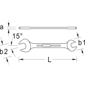 Cheie fixă dublă GEDORE 19x22 mm (6066770)