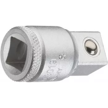 Gedore 3019 adaptor cheie tubulară 1/2 inch mamă la 3/4 inch tată, 44 mm, oțel crom-vanadiu 6236010