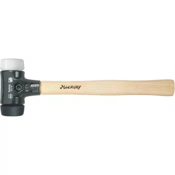 Ciocan cu fețe moi de siguranță Wiha 26582, fețe negru/alb, 3000 g, mâner din hickory