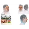 Bonetă de protecție PP Astro Industry HYGOSTAR, albă, mărime unică, 100 bucăți (13240)