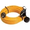 AS Schwabe 25 m Orange Rubber Power Extension Cable with Schutzkontakt Plug and Socket, 3G1.5 mm², IP44, 16 A, 230 V 59225