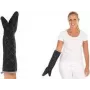 Mănușă de protecție împotriva căldurii HYGOSTAR Flamestar, neagră, pânză cu acoperire specială, mărime unică, 35 cm, EN 407 nivel 2 căldură de contact 330107