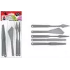 Set de cuțite de pictură Marabu, plastic, 5 piese, pentru culori pastoase, paste de structură, acrilice, uleiuri, geluri 0173000000031