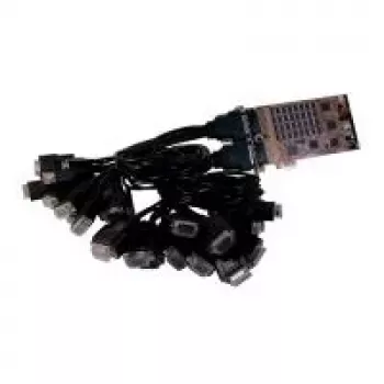 Placă serială EXSYS EX-44032 PCIe 32 de porturi RS-232 cu cabluri octopus