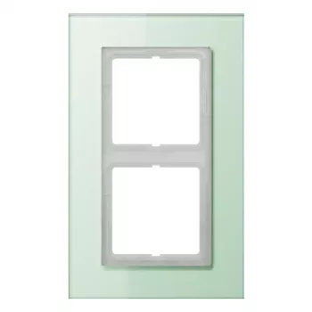 Ramă de sticlă JUNG LSP 982 GLAS, 2 module, LS PLUS, 115 x 186 x 11 mm