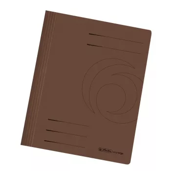 10 mape cu inele herlitz din carton maro DIN A4 10900223