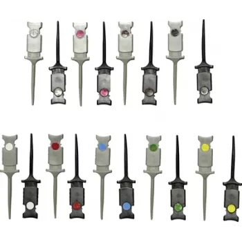 Set de cleme de testare VOLTCRAFT MSO-GRIPPER, ștecher 0,64 mm CAT I, 9 culori