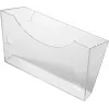 Suport de perete HELIT H6103008 pentru suporturi de broșuri, gri transparent