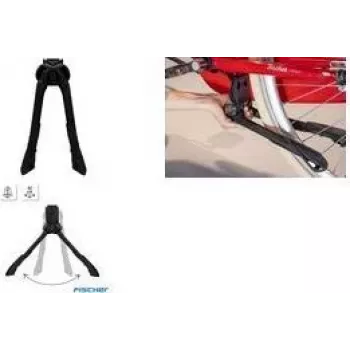Suport de bicicletă FISCHER din aluminiu negru (50176:FISCHER)