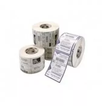 Rolă de etichete din hârtie pentru transfer termic Zebra Z-Perform 1000T - 101,6 x 101,6 mm, diametru exterior 127 mm, miez 25,4 mm, alb, adeziv permanent, 662 etichete/rolă