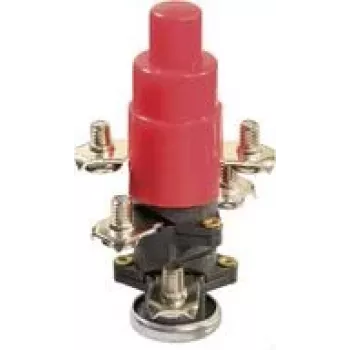 Comutator de protecție termică AS Schwabe 10960ET, 230 V, 16 A, IP54, resetare manuală, ștecher/priză CEE