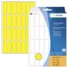 Etichete autocolante din hârtie HERMA 2361, galbene, mate, permanente, 13 x 40 mm, 896 etichete (32 foi x 28)