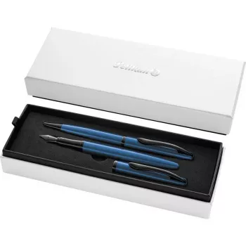 Set de instrumente de scris Pelikan Jazz Noble Elegance, acvamarin 400198413