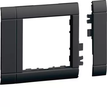 Capac de ramă Hager GR0800A9011 pentru intrare cablu OT800, 80 mm, negru grafit (RAL 9011)
