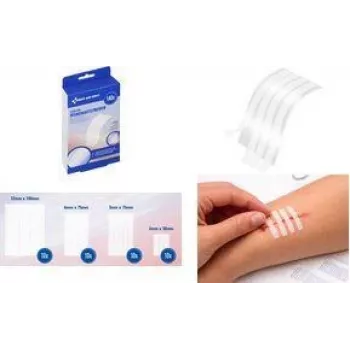 Benzi sterile pentru închiderea rănilor FIRST AID ONLY, albe, 140 benzi per blister (P-10095 00)
