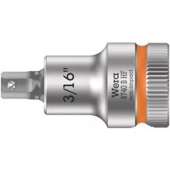 Cheie tubulară-bit Wera 8740 B HF Zyklop Hex-Plus, antrenare 3/8 inch, 3/16 inch, cu funcție de reținere 05003085001
