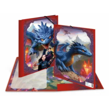 Mapă de colț cu elastic HERMA Dragon A3, carton, cu 3 clape interioare 20143