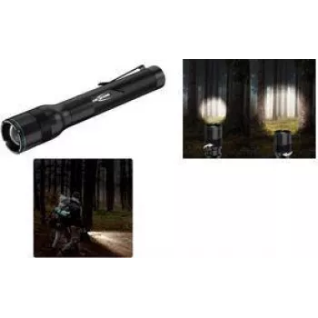 Lanternă LED ANSMANN Adventure TA300BF, neagră, cu clemă de centură, 300 lumeni, focalizabilă, IPX4 1600-0761