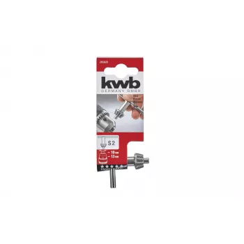 Cheie de mandrină KWB pentru mandrine cu coroană dințată, S2, pinion 10 mm, oțel călit, mâner negru 285820