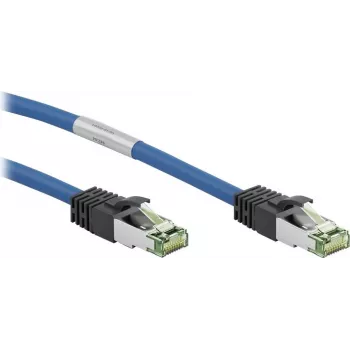 Cablu patch Wentronic Goobay CAT 8.1, S/FTP (PiMF), albastru, 5 m, LSZH, cupru, 24 AWG 45662