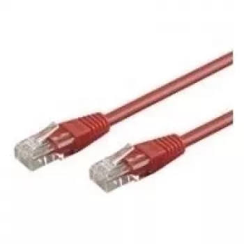 Cablu patch Wentronic Goobay CAT 5e, U/UTP, roșu, 2 m - CCA aluminiu placat cu cupru (68359)