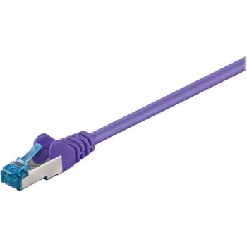 Cablu patch Wentronic Goobay CAT 6a S/FTP, RJ45, violet, 3 m, LSZH, cupru 93789
