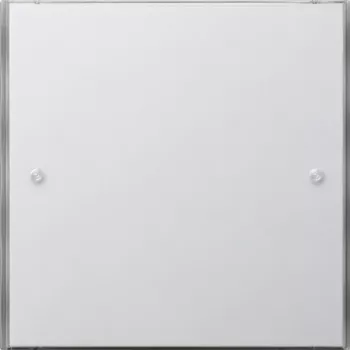 Clapetă Gira 2031112 cu simbol de lumină și fereastră de control, alb pur lucios