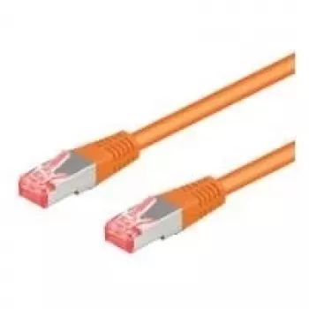 Cablu patch Wentronic Goobay CAT 6, S/FTP (PiMF), portocaliu, 25 m, LSZH fără halogen, cupru (95649)