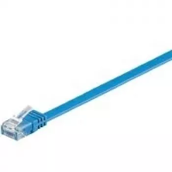 Cablu patch Wentronic RJ-45 CAT6 0,5 m, U/UTP, albastru 96395